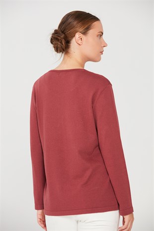 Womens Knitwear Sweater Dried Rose