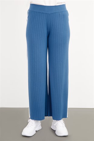 Womens Knittig Pants Blue